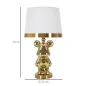 LAMPA STOŁOWA MIŚ ZŁOTY 30X54 cm